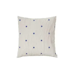 Outlet Broste Copenhagen - Pudebetræk - Tove - Baja Blue - W60 x L60 cm