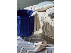 Outlet Broste Copenhagen - Pudebetræk - Tove - Baja Blue - W60 x L60 cm
