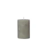 Sale Broste Copenhagen - Rustik bloklys - Ø7 x H10 cm - Grape Leaf Green