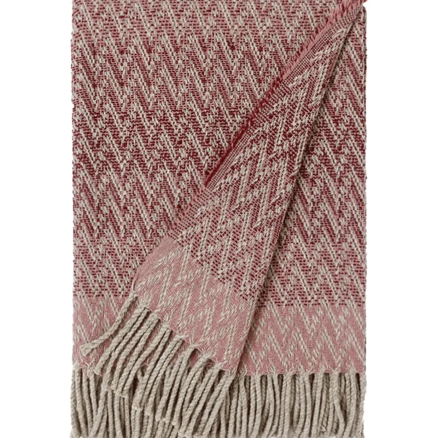Discount Burel Factory - Plaid/Tæppe - Ecletic - Pink - 180 x 130 cm