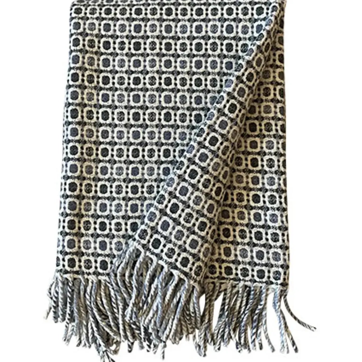 Best Burel Factory - Vintage plaid/tæppe - Army grøn/grå mønstret