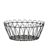 Online Chic Antique Chic Antigue - Kurv - fil de fer - Sort - Ø 27 cm