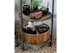 Online Chic Antique Chic Antigue - Kurv - fil de fer - Sort - Ø 27 cm