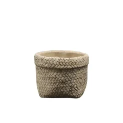 Chic Antique - Corte skjulere med flettede mønster lavet i cement (Ø13 cm)