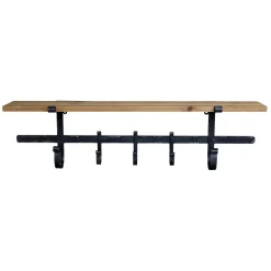 Best Chic Antique - Hylde med 5 knager - Antique Sort