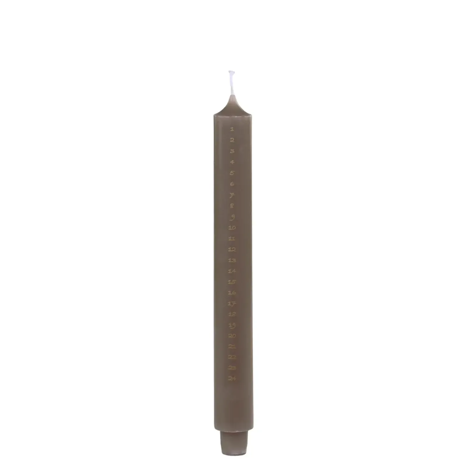 Outlet Chic Antique - Krone Kalenderlys - Hør m. Guld tal