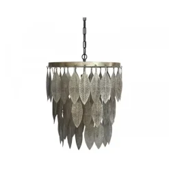 Outlet Chic Antique - Lampe med metal dekoration - antique messing - Ø47