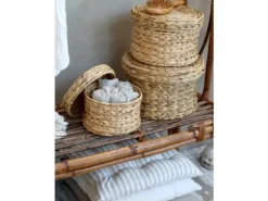 Discount Chic Antique - Nimes Box hynde med bindebånd - hør