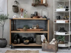 Hot Chic Antique - Opbevaringskasse med håndtag - Grimaud - Natur