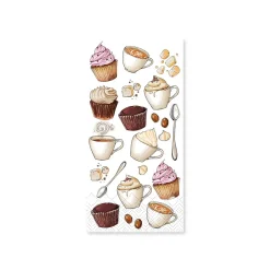 Best Chic Antique - Serviet - Kager - 20x10 cm - Hvid