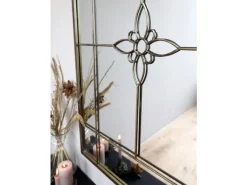 Hot Chic Antique - Spejl med blomst - 120x80 cm