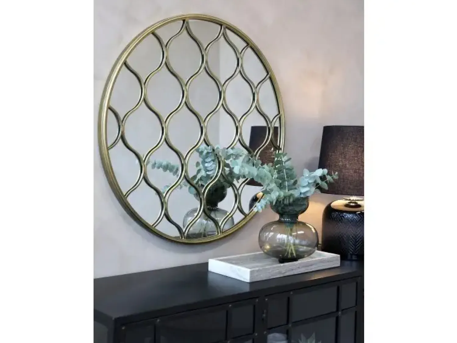 Sale Chic Antique - Spejl med dekor - Ø 85 cm
