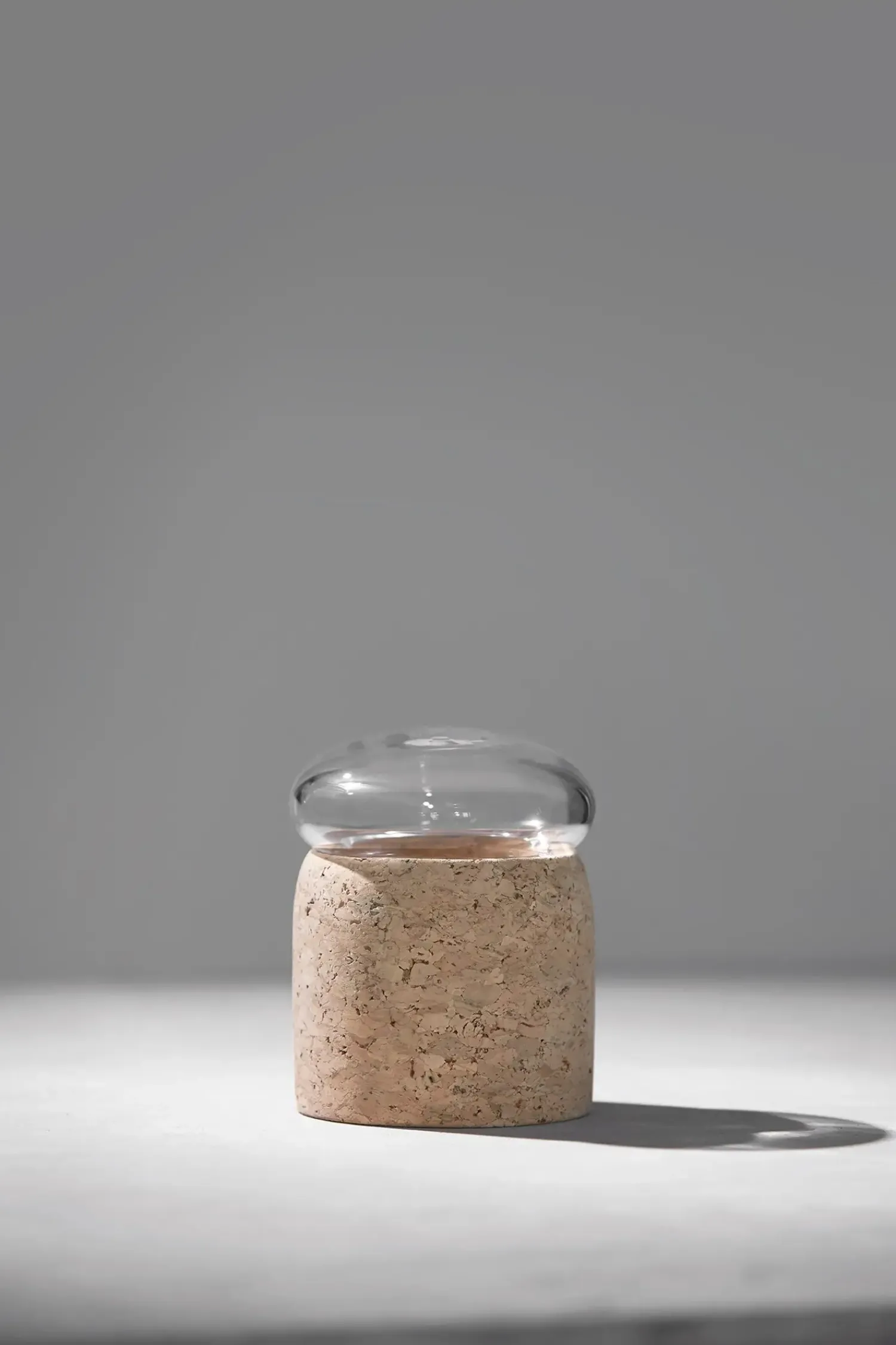 Clearance ChiCura - Boletus - korkglas - Klar - 9 cm