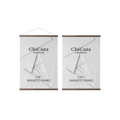 ChiCura Copenhagen - Magnetramme - Mørkt Asketræ 31 cm