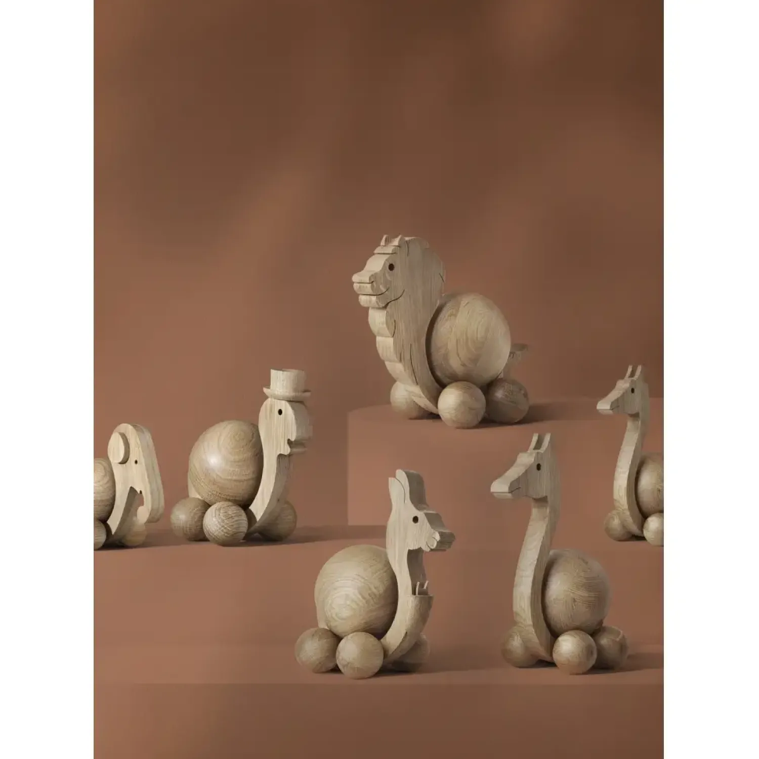 Online ChiCura - Træfigur - Spinning Giraffe - Small
