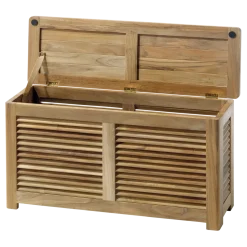 Online Cinas - Opbevaringsbænk, Teak, 90x30x48 cm