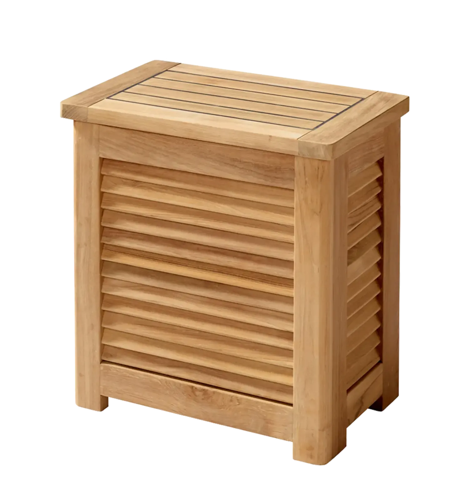 Hot Cinas - Opbevaringsboks m. jalousi, lille, teak