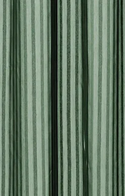Outlet Compliments - Badeforhæng - Lines shower curtain w/eyelets 200 cm - Skovgrøn