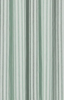 Clearance Compliments - Badeforhæng - Lines shower curtain w/eyelets 220 cm - Støvet grøn