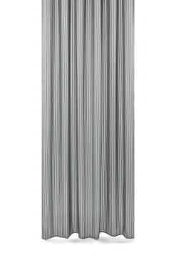 Online Compliments - Badeforhæng - Lines shower curtain w/tape 220 cm - Grå