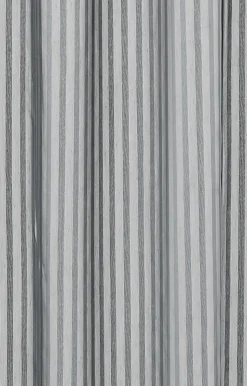 Online Compliments - Badeforhæng - Lines shower curtain w/tape 220 cm - Grå