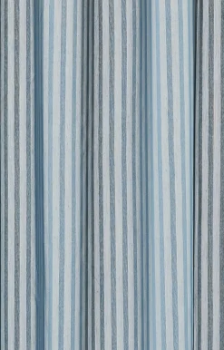 Clearance Compliments - Badeforhæng - Lines shower curtain w/tape 220 cm - Sea blue