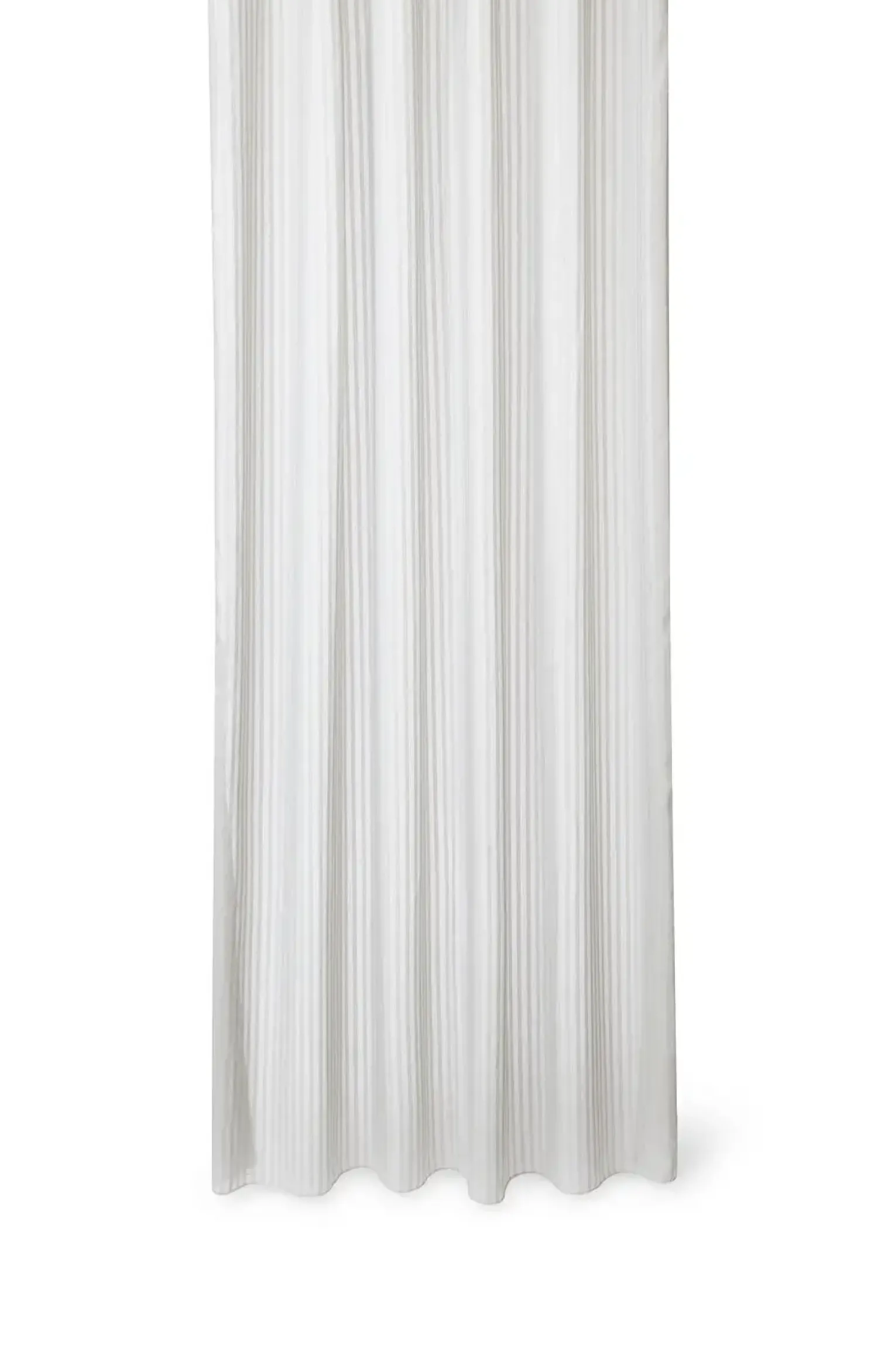 New Compliments - Badeforhæng - Lines shower curtain w/tape 200 cm - Lys grå