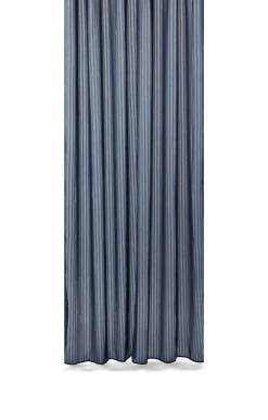 New Compliments - Badeforhæng - Lines shower curtain w/tape 200 cm - Mørk blå