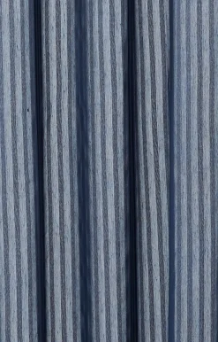 New Compliments - Badeforhæng - Lines shower curtain w/tape 200 cm - Mørk blå