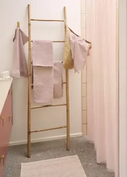 Clearance Compliments - Badeforhæng - Lines shower curtain w/tape 200 cm - Rose