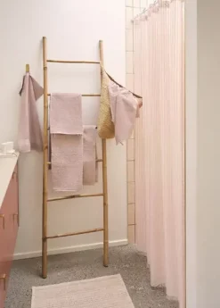 Sale Compliments - Badeforhæng - Lines shower curtain w/eyelets 220 cm - Rose
