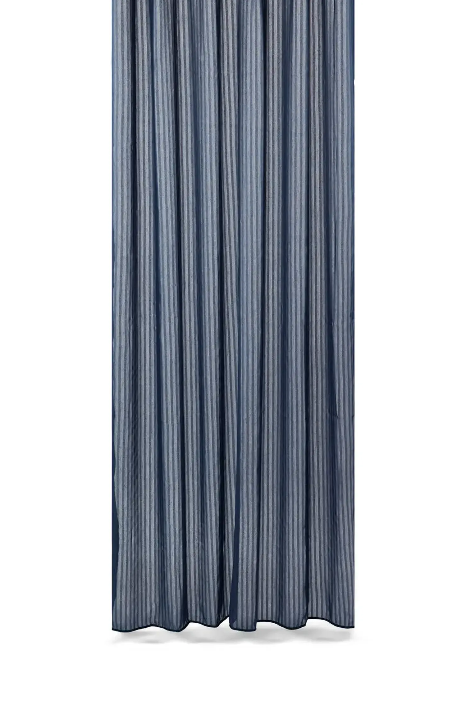 Sale Compliments - Badeforhæng - Lines shower curtain w/tape 220 cm - Mørk blå