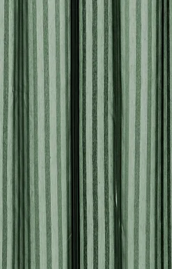 Compliments - Badeforhæng - Lines shower curtain w/tape 220 cm - Skovgrøn