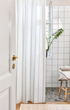 New Compliments - Badeforhæng - Lumien shower curtain w/tape 200 cm - Sand