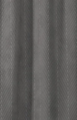 Online Compliments - Badeforhæng - Pine shower curtain w/tape 200 cm - Mørk grå