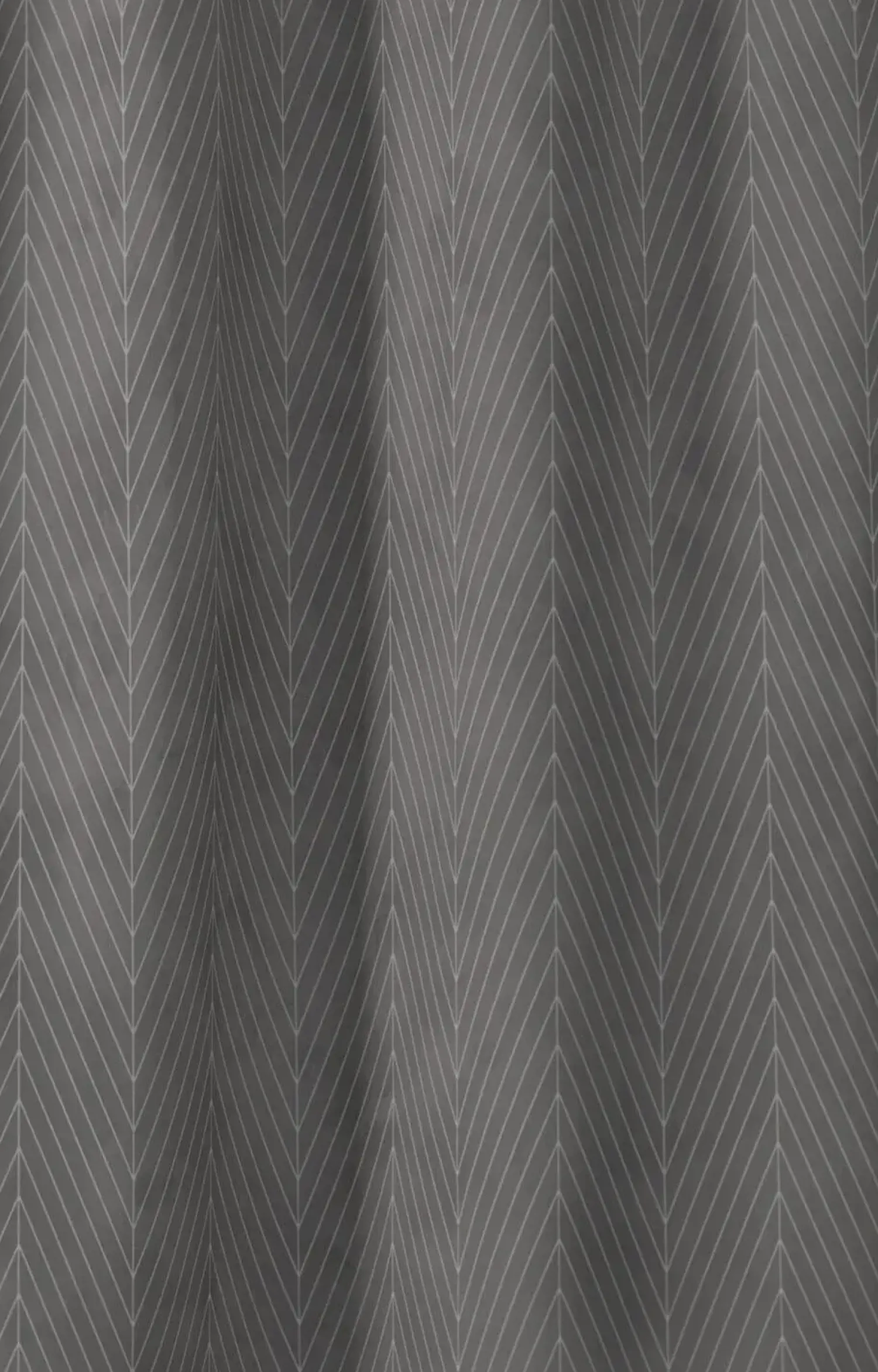 Online Compliments - Badeforhæng - Pine shower curtain w/tape 200 cm - Mørk grå