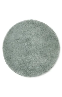 Compliments - Bademåtte - Loop Bath Mat dia. 75 cm - Støvet grøn