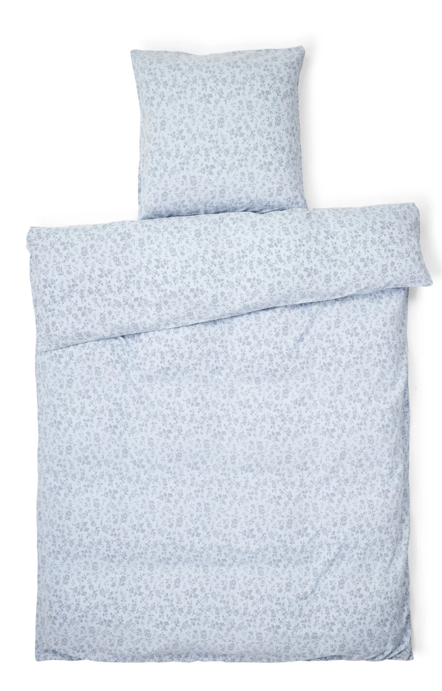 Clearance Compliments - Blossom Bed Linen - 140x200/60x63 cm - Dusty blue
