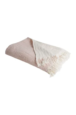 Discount Compliments - Plaid - River 130x200 cm - Rose/cream