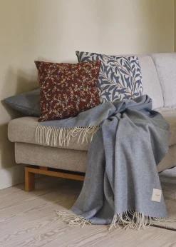 Clearance Compliments - Plaid - Waves Throw - 140x200 cm - Mineral blue