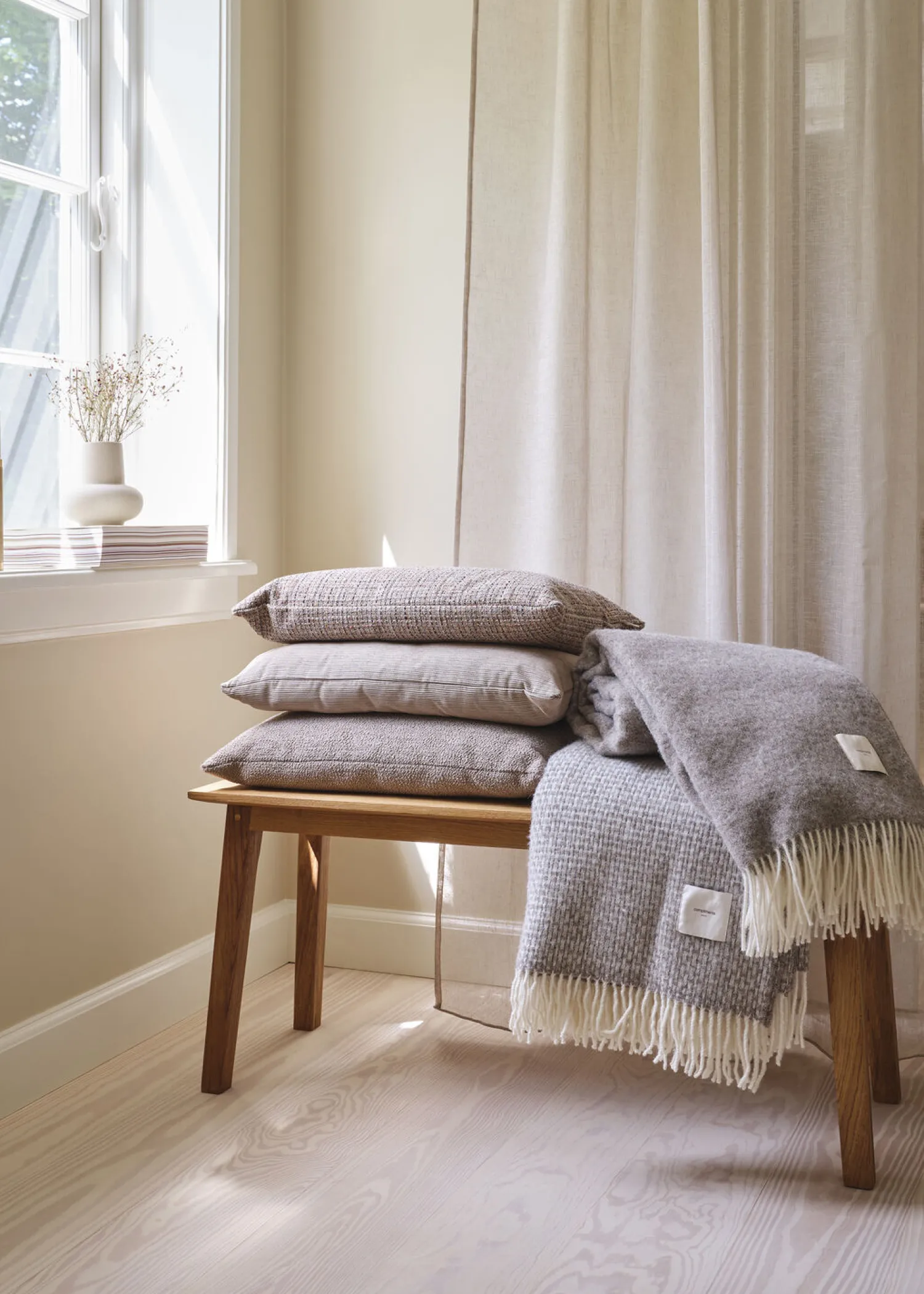 Clearance Compliments - Pudebetræk - Cord 40x60 cm - Linen