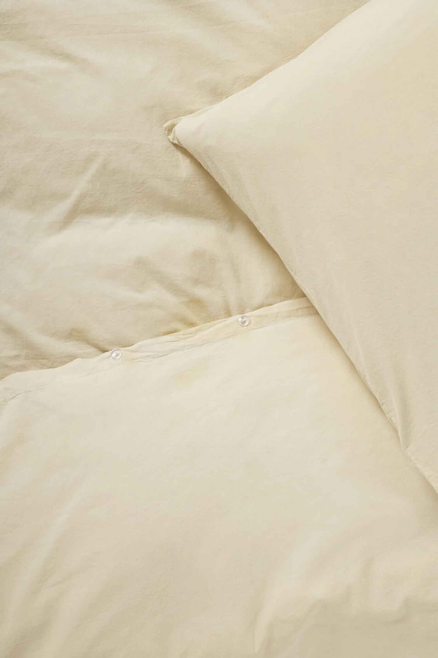 New Compliments - Sengetøj - Stone Bed Linen 140x200/60x63 cm - Champagne