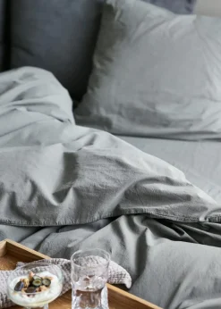 Online Compliments - Sengetøj - Stone Bed Linen 140x200/60x63 cm - Grå
