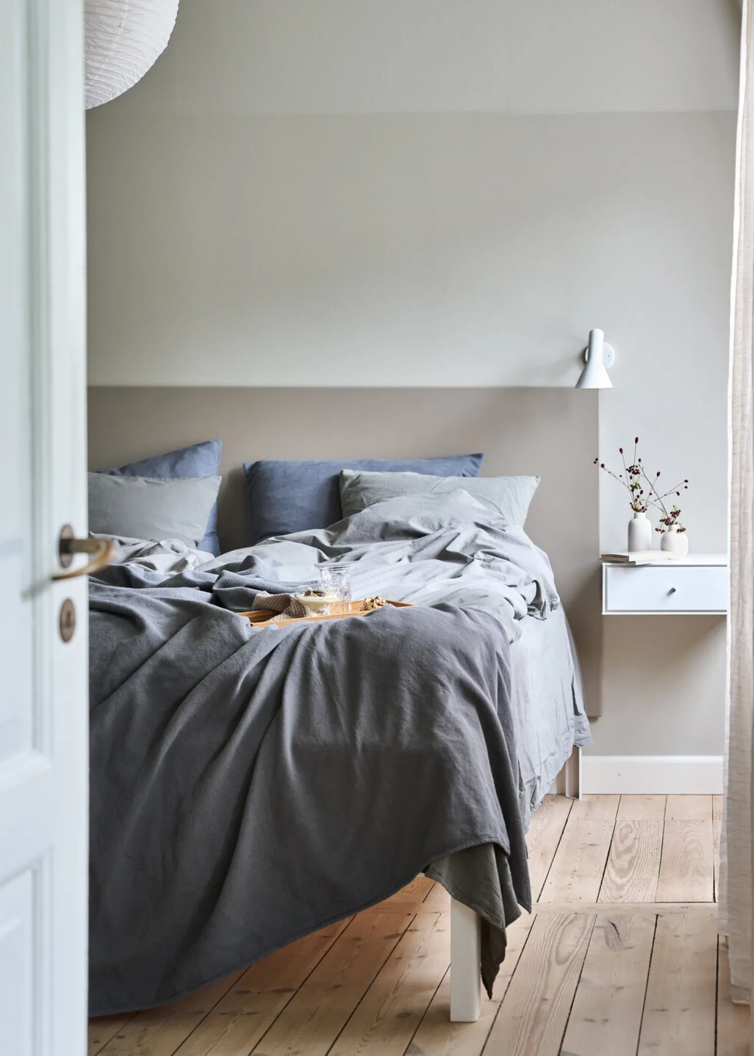 Sale Compliments - Sengetøj - Stone Bed Linen 200x200/60x63 (2) cm - Mørk grå