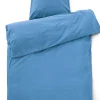 New Compliments - Sengetøj - Stone Bed Linen 140x200/60x63 cm - Ocean blue