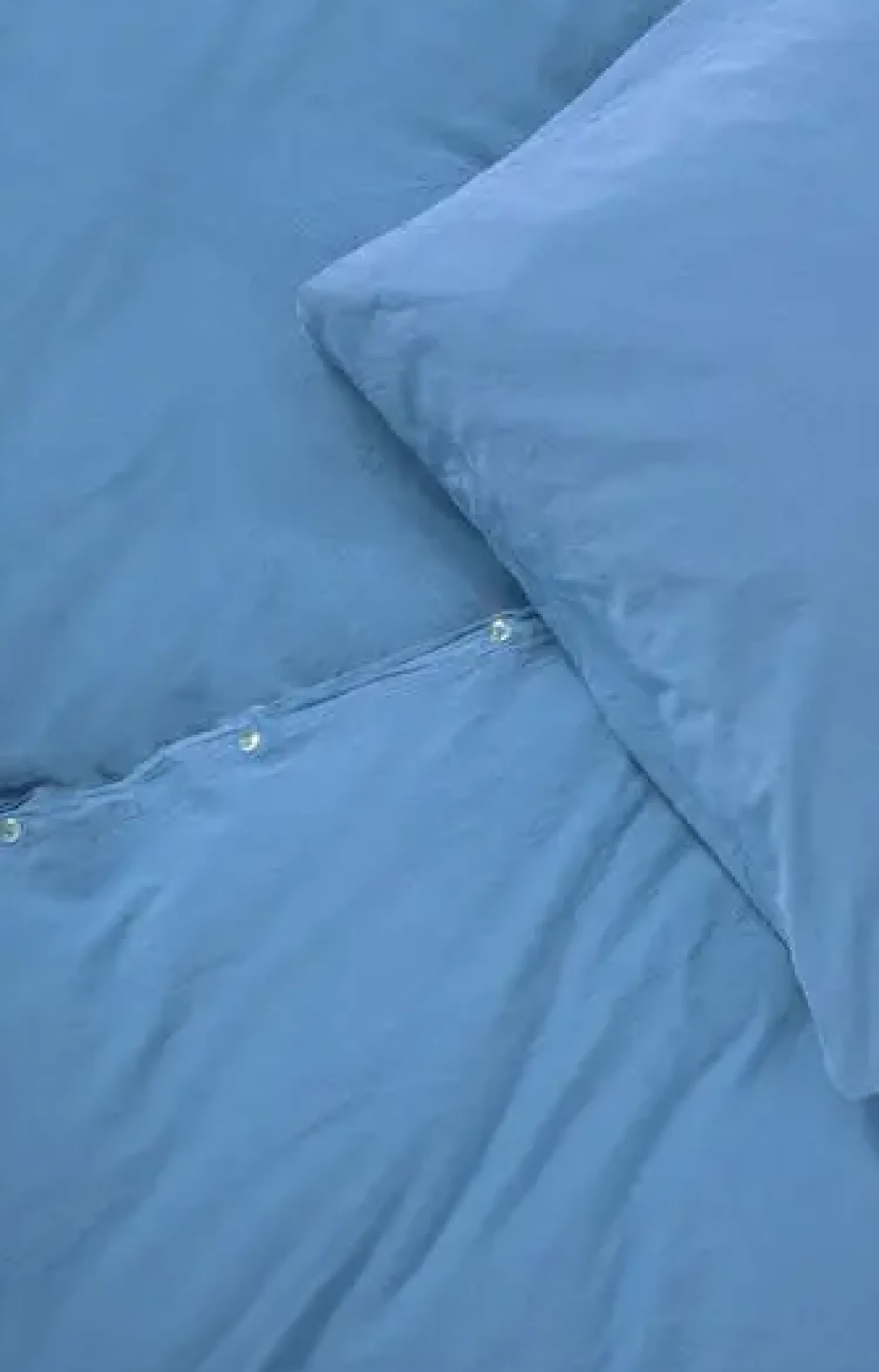 New Compliments - Sengetøj - Stone Bed Linen 140x200/60x63 cm - Ocean blue