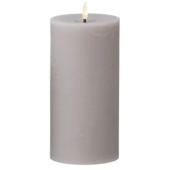 Outlet Cozy Living - LED Rustik stearinlys STEN - D10 H20 cm.