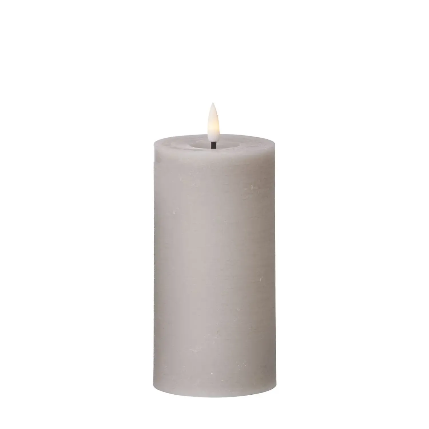 Clearance Cozy Living - LED Rustik stearinlys STEN - D7,5 H15 cm.