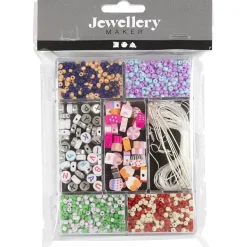Hot Creativ Company - DIY Mix Smykker, pastelfarver, Slikmix, 1 pk.