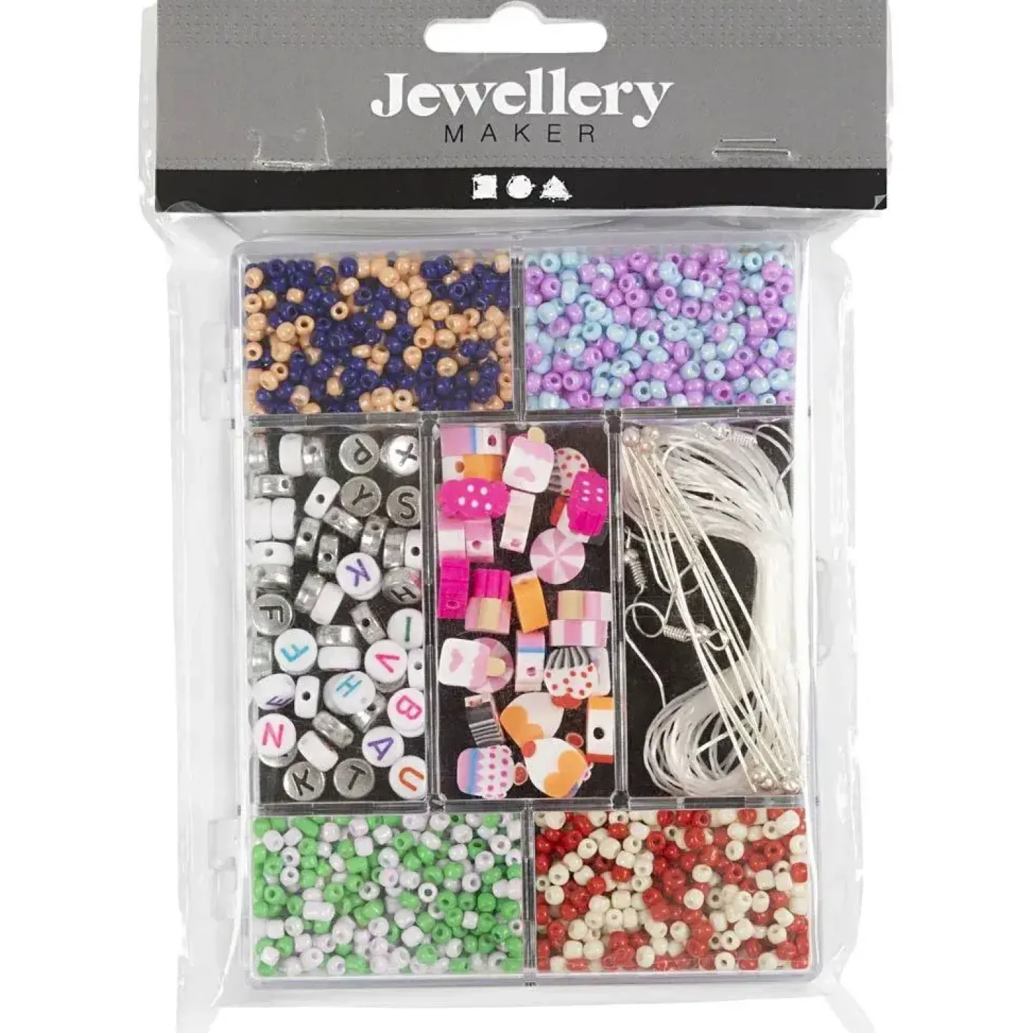 Hot Creativ Company - DIY Mix Smykker, pastelfarver, Slikmix, 1 pk.